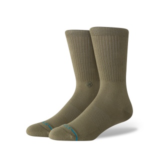 Stance Daily Sock Crew Icon (reinforced heel and toe area) green - 1 pair